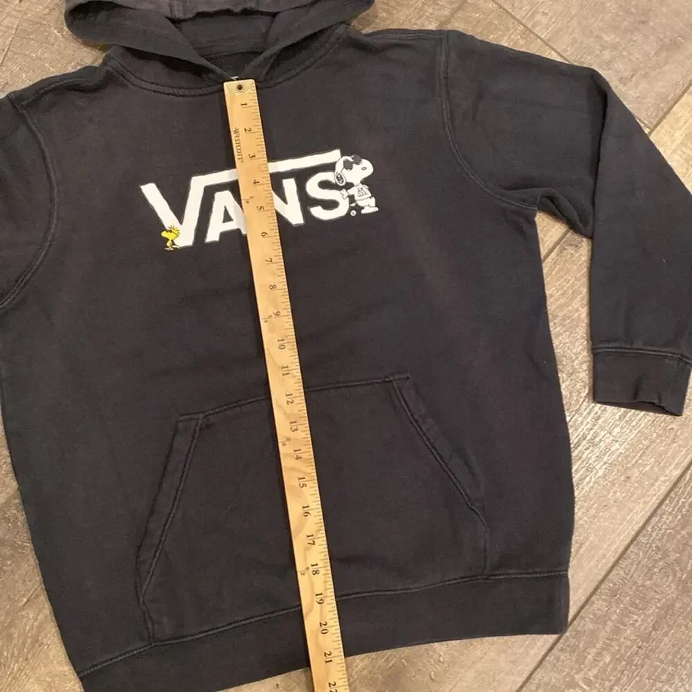 Vans Kids' Vans X Peanuts Pullover Hoodie Black Size L